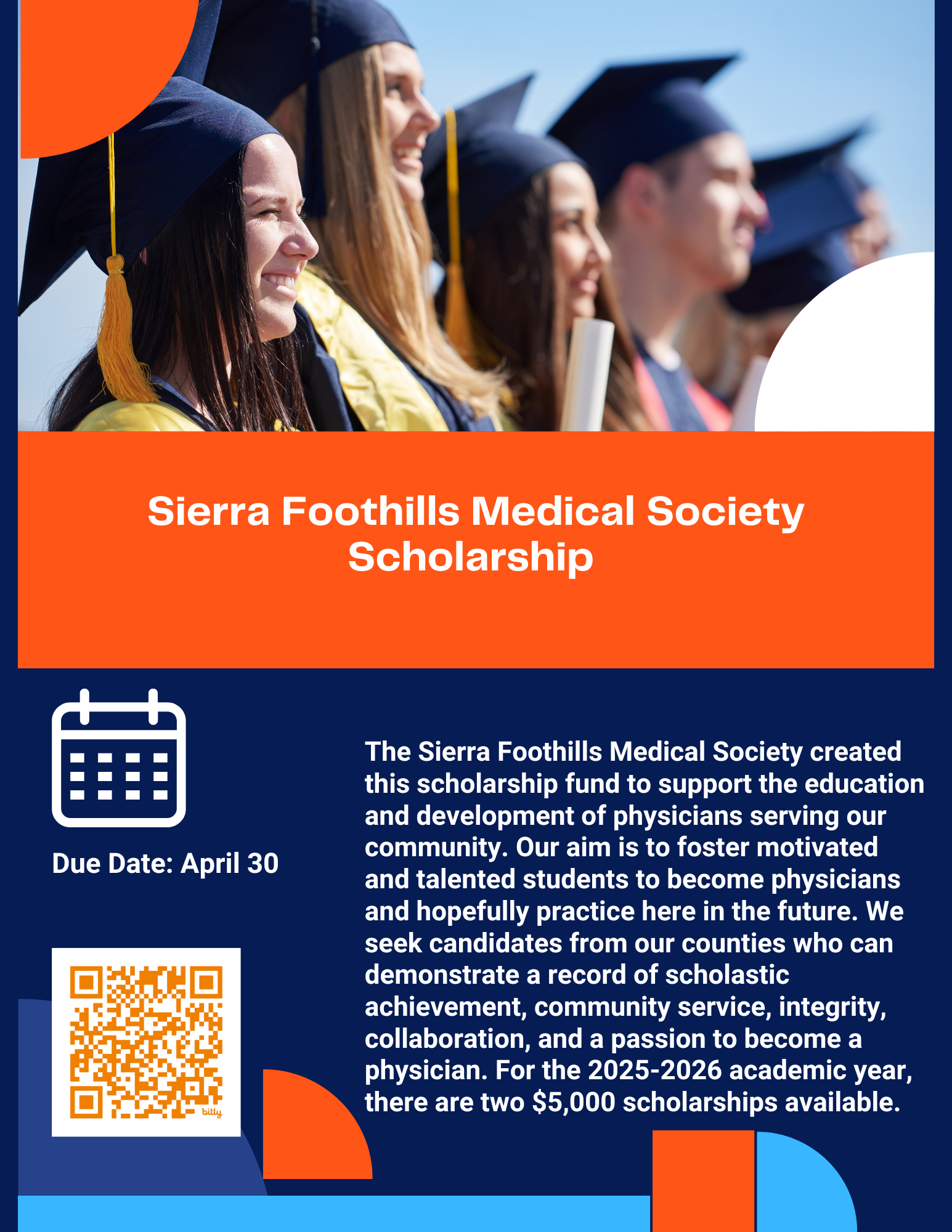 Flyer about PNCMS Scholarship opportunity